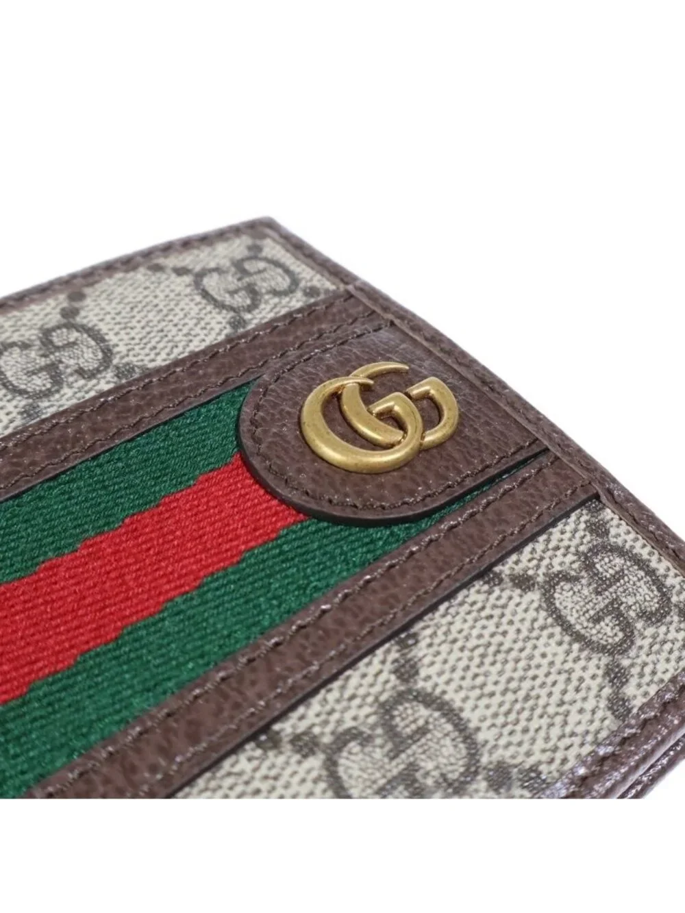 Gucci GG Supreme Ophidia Bifold Wallet Brown Beige